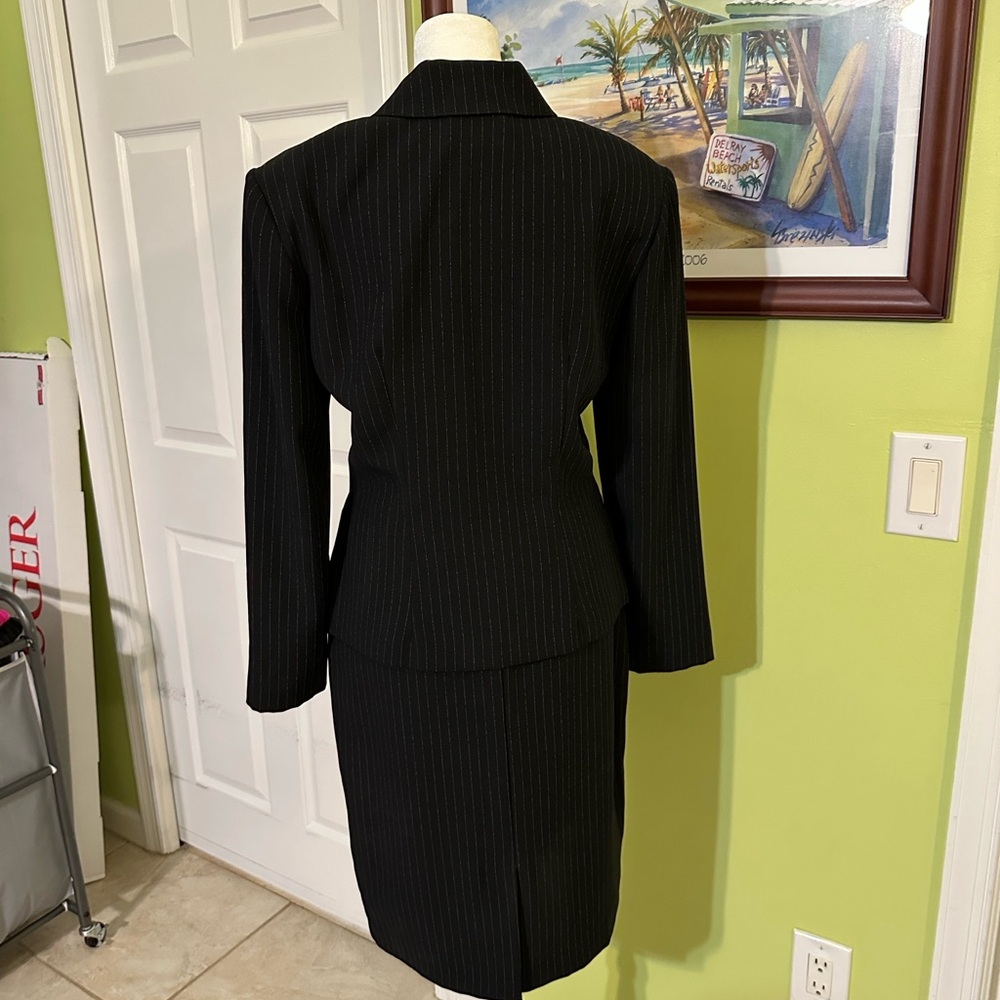 Vintage Joseph Ribkoff Pin Stripe Skirt and Matching Jacket - Picture 9 of 14